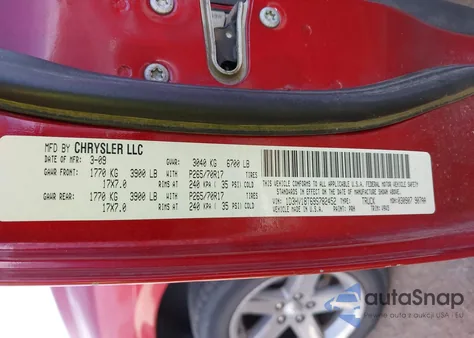 2009 Dodge Ram 1500 Slt/Sport/Trx из США, поврежденный, VIN 1D3HV18T69S782452